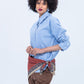 Claire Shirt - Blue and White Stripe
