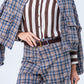 Maya Pants - Chocolate and Blue Check