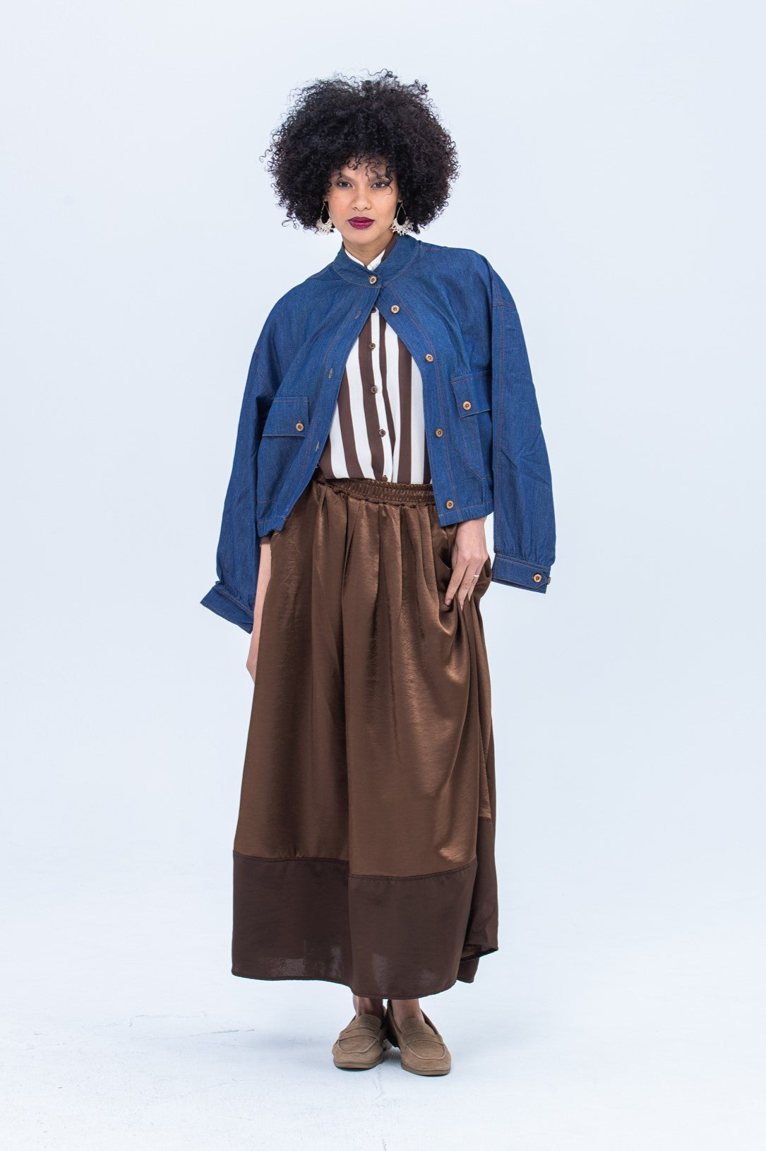 Sorrento Skirt - Chocolate