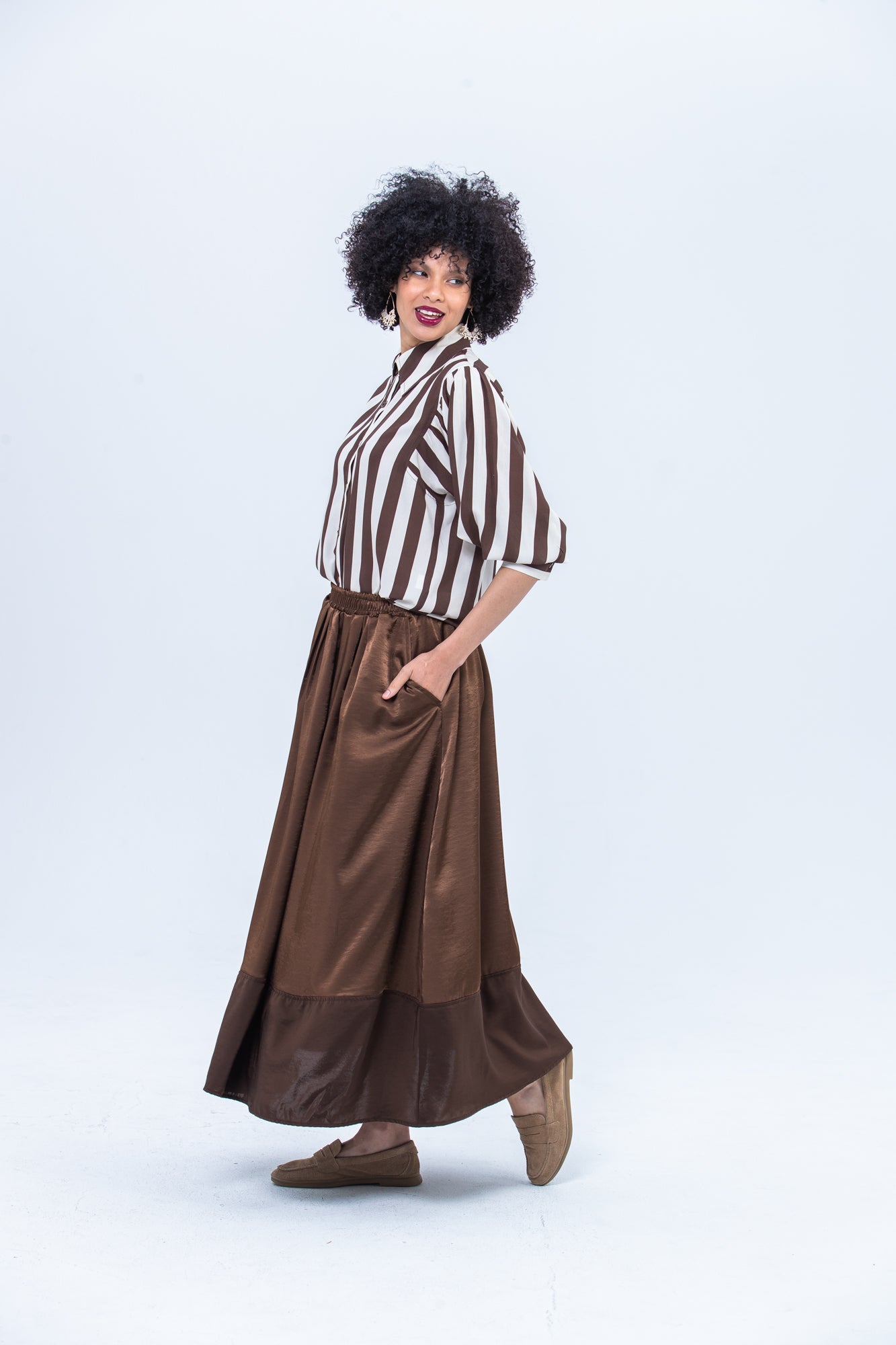 Sorrento Skirt - Chocolate