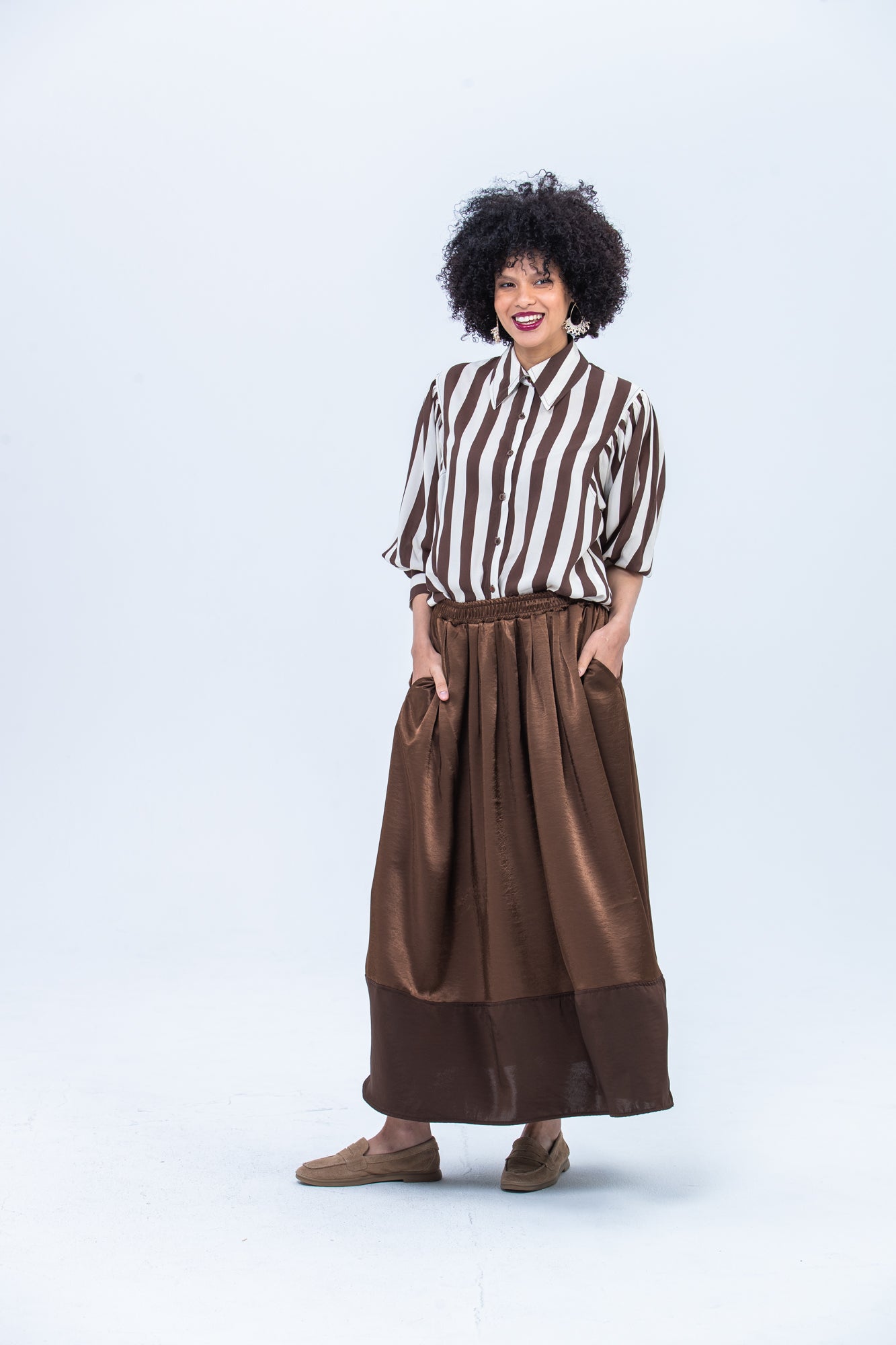 Sorrento Skirt - Chocolate