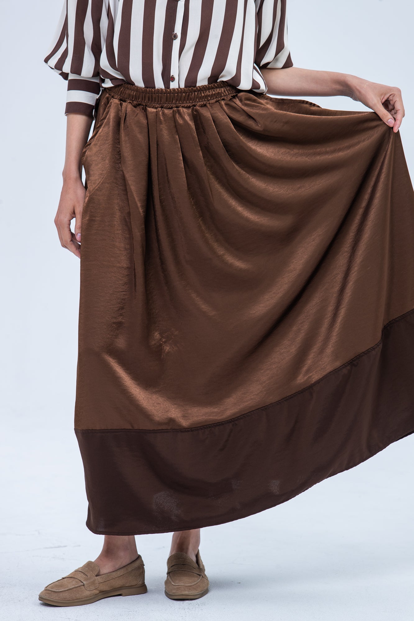 Sorrento Skirt - Chocolate