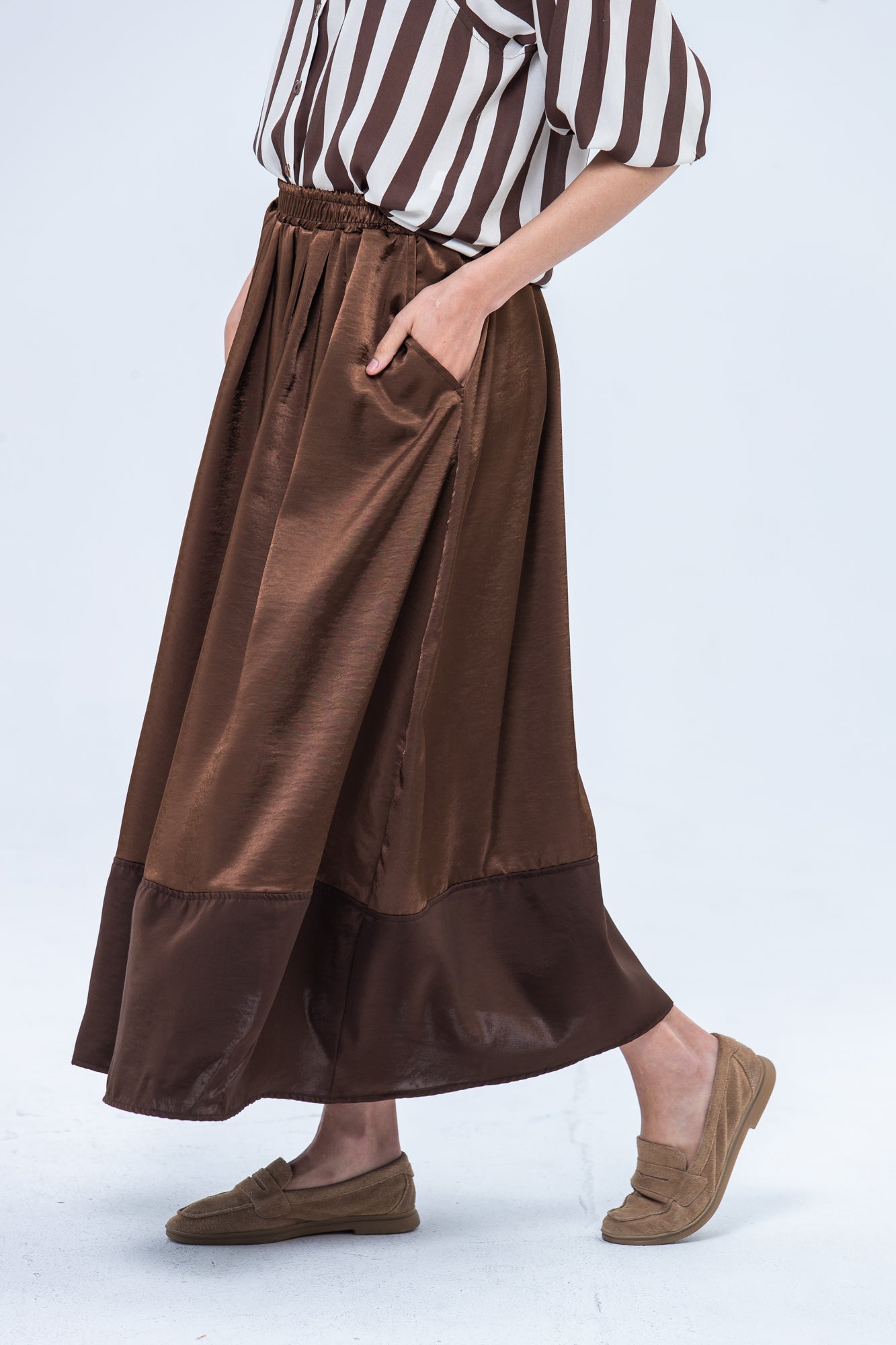 Sorrento Skirt - Chocolate