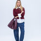 Vera Cardigan - Burgundy