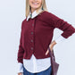 Vera Cardigan - Burgundy