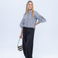 Emily Shirt - Black and White Stripe