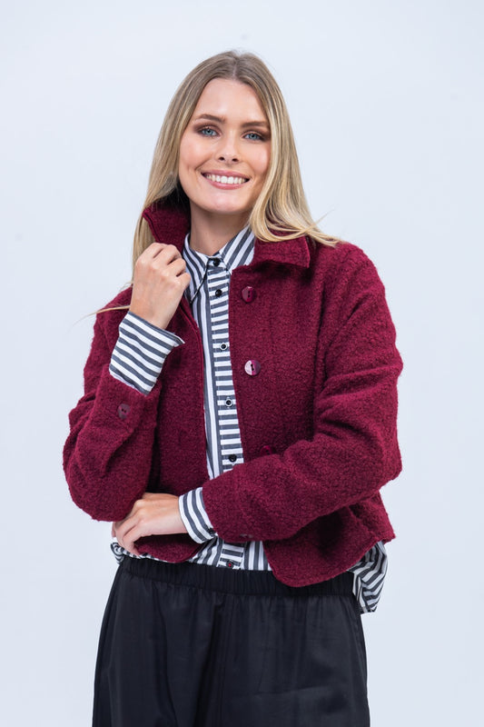 Faye Jacket - Burgundy