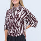 Isadora Knit - Burgundy and Creme