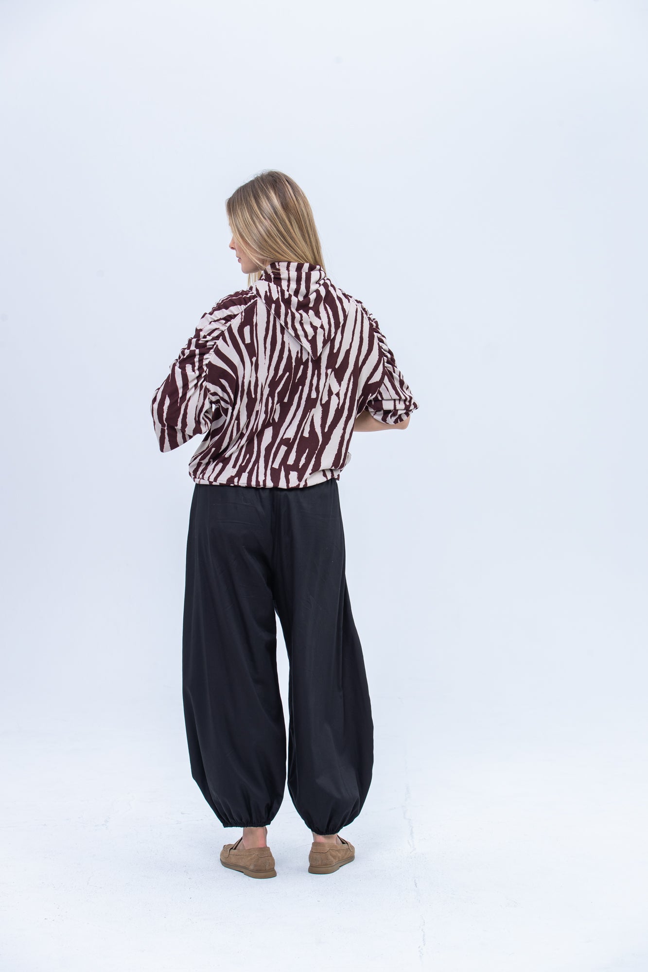 Isadora Knit - Burgundy and Creme