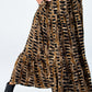 Marbella Tiered Skirt - Animal Print