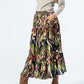 Marbella Tiered Skirt - Abstract