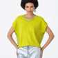 Corfu Summer V-Neck Tee - Green Shimmer