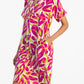 Electra Kaftan - Pink and Green