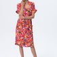 Aruba Dress - Pink Abstract