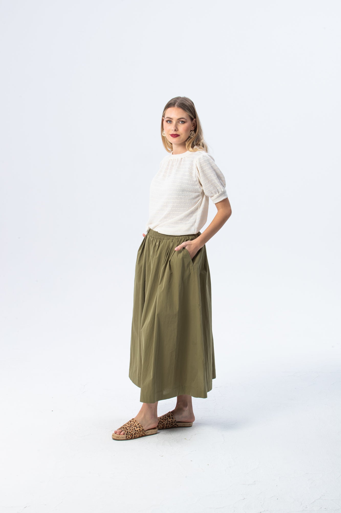 Sorrento skirt - Khaki