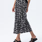 Marbella Tiered Skirt - Black and White