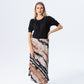 Paris A line Skirt - Creme & Black
