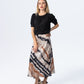 Paris A line Skirt - Creme & Black