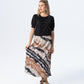 Paris A line Skirt - Creme & Black