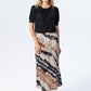 Paris A line Skirt - Creme & Black