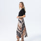 Paris A line Skirt - Creme & Black