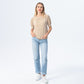Aspen Summer T-shirt - Creme & White Stripe