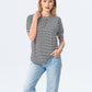 Aspen Summer T-shirt - Black & White Stripe
