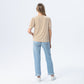 Aspen Summer T-shirt - Creme & White Stripe