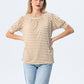 Aspen Summer T-shirt - Creme & White Stripe