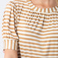 Aspen Summer T-shirt - Creme & White Stripe