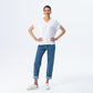 Corfu Summer V-neck Tee - White