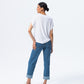 Corfu Summer V-neck Tee - White