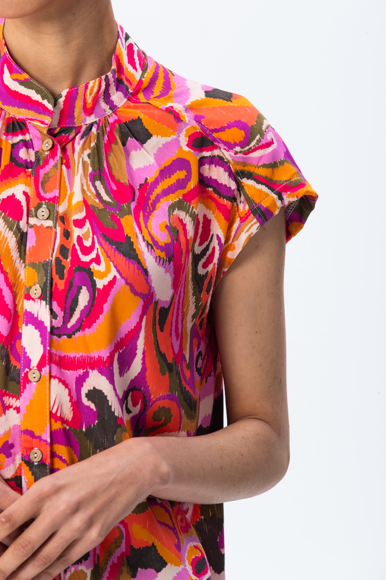 Cassis Shirt - Pink Abstract