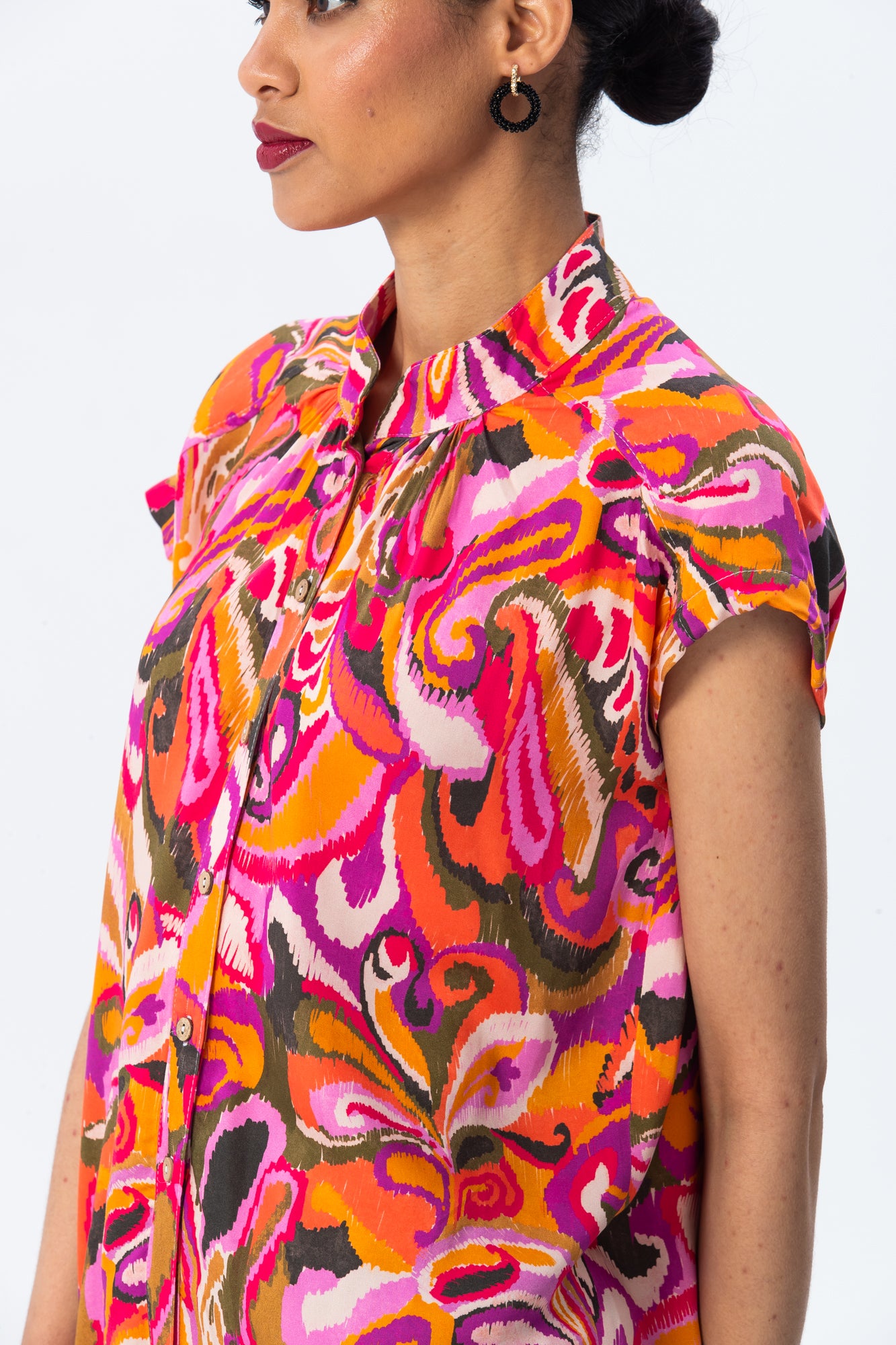 Cassis Shirt - Pink Abstract