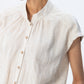 Cassis Stripe Shirt - Stone and White
