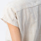 Cassis Stripe Shirt - Stone and White
