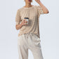 Aspen Summer T-shirt - Creme & White Stripe