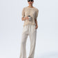 Aspen Summer T-shirt - Creme & White Stripe