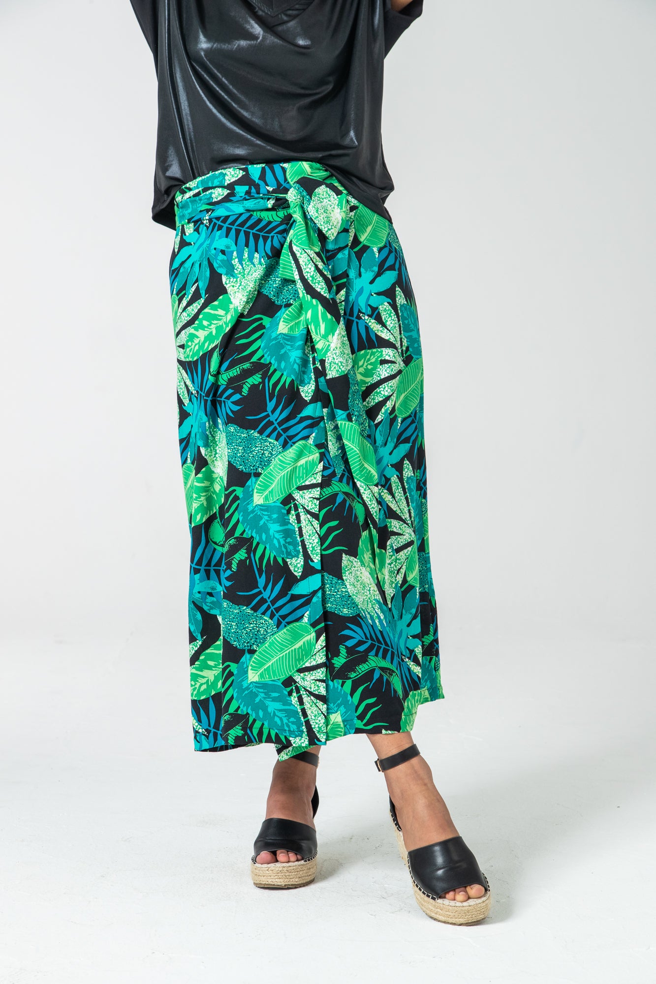 Bali Wrap skirt - Tropical Forest