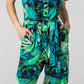 Malibu Jumpsuit - Tropical Forest