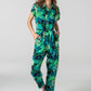 Malibu Jumpsuit - Tropical Forest