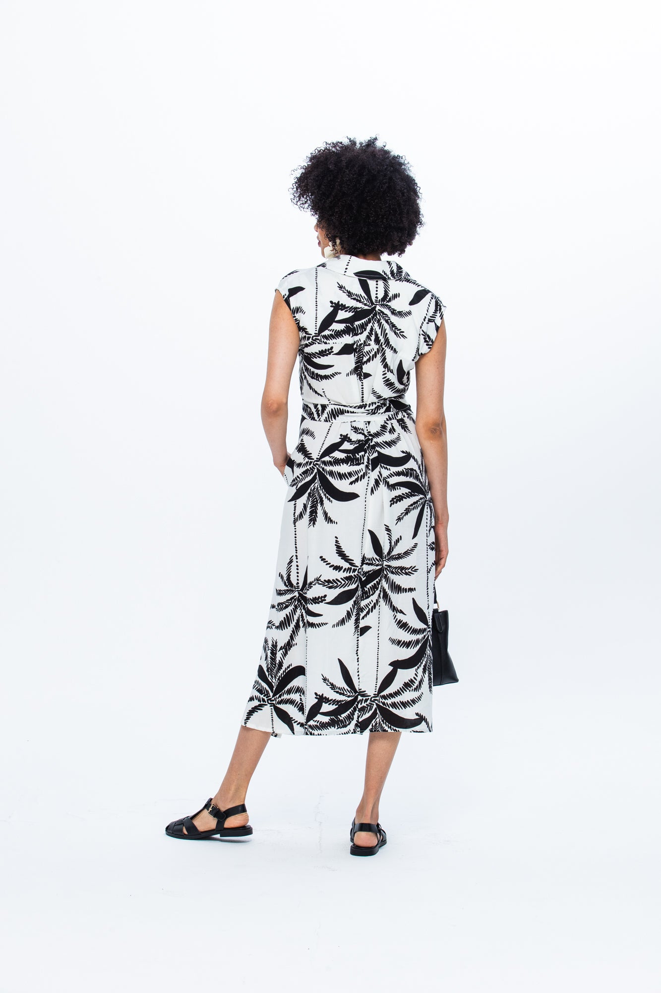 Cabo Dress - Black and White