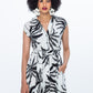 Cabo Dress - Black and White