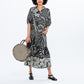 Donna Dress - Black and Creme