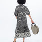 Donna Dress - Black and Creme