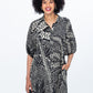 Donna Dress - Black and Creme