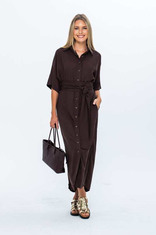 Portifino Dress - Chocolate