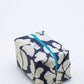 The Intentional Toiletry Bag - Blue & Creme Flower