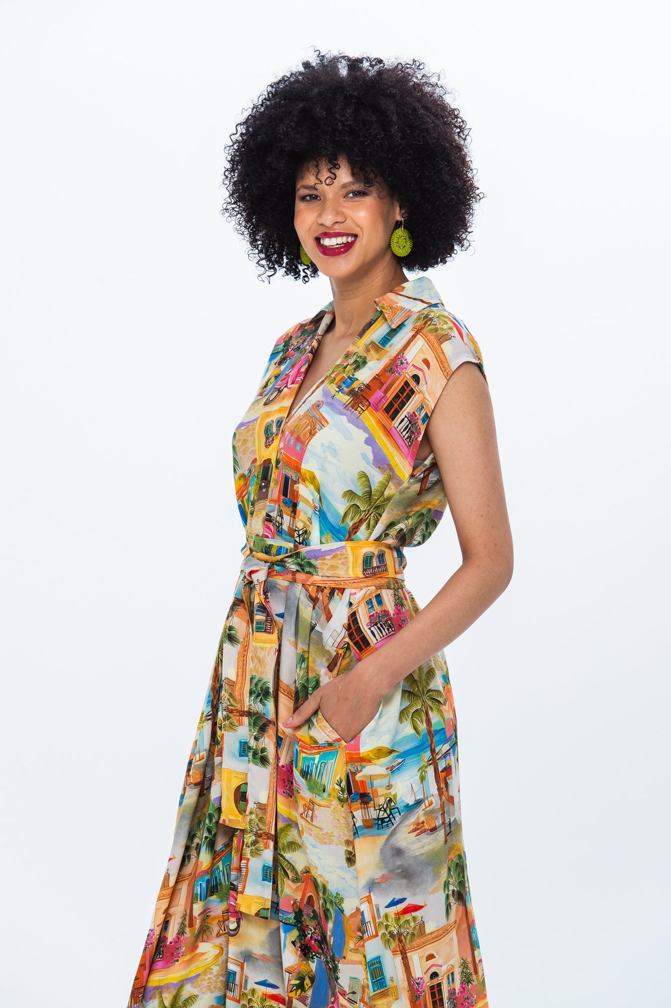 Cabo Dress - Pink Vespa