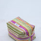 The Intentional Toiletry Bag - Pink & Green Stripes